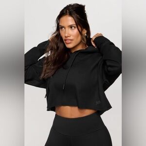 NWT Yitty Cozy Fleece Everyday Cropped Hoodie M O99